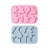 Vedini 8 Cavity Christmas Themed Snowman, Bell, Candle, Gingerbread Man, and Other Silicone Molds JKB-3560 - Image 2