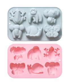 Alternative view of Vedini 6 Cavity Different Cartoon Animal-Shaped Silicone Molds JKB-3544