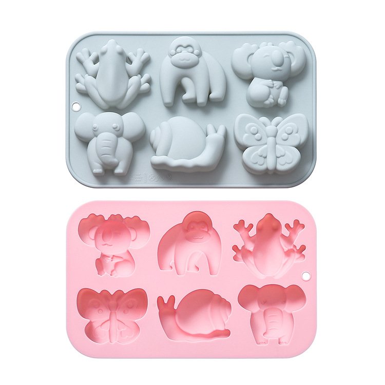 Vedini 6 Cavity Different Cartoon Animal-Shaped Silicone Molds JKB-3544 - Image 2