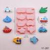 Vedini 8 Cavity Of Different Vehicle-Themed Silicone Molds for Chocolate, Ice Cubes, and Cake Molds JKB-3553 - Image 2