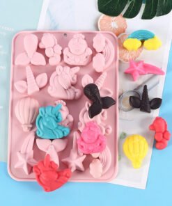 Vedini Unicorn Mermaid Tail Silicone Mold JKB-3495