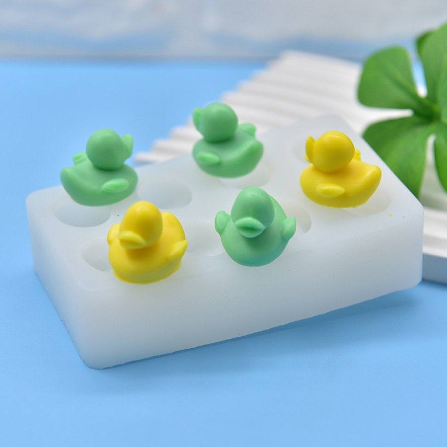 8 Little Duck Shaped Silicone Mold Soap Silicone Mold Fondant DIY Candle Mold JKB-3492 - Image 3