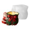 Vedini Concrete Santa Claus Gift Bag Cup Silicone Mold DIY Christmas scented candle plaster decoration silicone mold JKB-3570 - Image 3