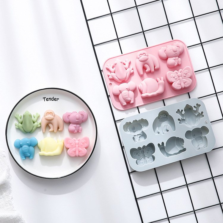 Vedini 6 Cavity Different Cartoon Animal-Shaped Silicone Molds JKB-3544 - Image 5