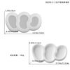 Vedini three consecutive irregular wax Candle Cup Resin Mold, Scented Candle Cup Plaster Silicone Mold JKB-3511 - Image 2