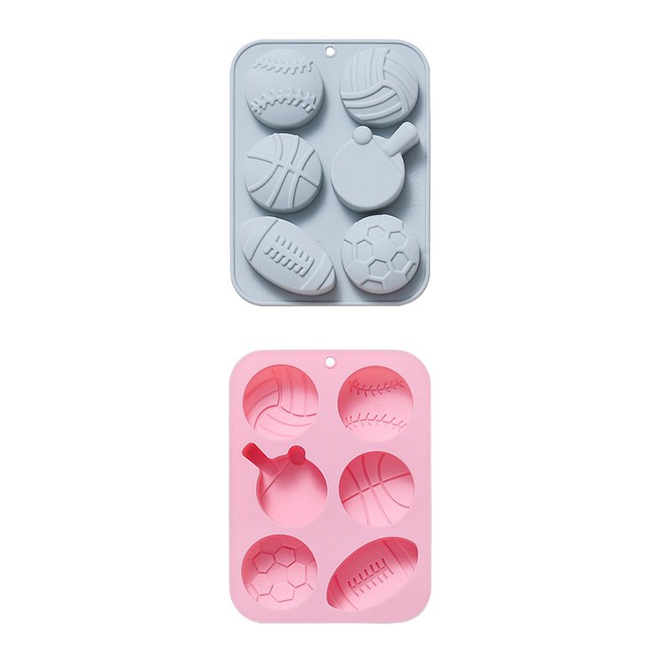 Vedini 6 Cavity Set of Different Ball-Shaped Baking Molds, Chocolate Cake Molds, Baking Tools, Baking Trays, Silicone Molds JKB-3543 - Image 2