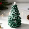 Vedini New Christmas Tree With Snowflakes  Candle Mold DIY Christmas Tree Cake Decoration Ornament Silicone Mold JKB-3525 - Image 4