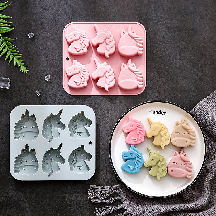 Vedini 6 Cavity Of 3 Different Unicorn-Shaped Silicone Molds JKB-3548 - Image 4