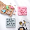 Vedini 10 Cavity Marine Fish and Sea Creature Themed Silicone Mold for Chocolate, Ice Cubes, Cake Decoration, and Baking JKB-3542