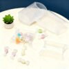 Clear Transparent PVC Pillow Box 11 × 5 × 2.5 cm | Transparent Pillow Shaped Packaging Box for Soap and Wax Sachet's, Gifts, Soaps & Return Gifts(Pack of 10)