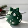 Christmas Bow Ball Silicone Candle Mould | Snowflake & Star Design | 6.5 cm Decorative Candle Making Mould | JKB 3519 - Image 5