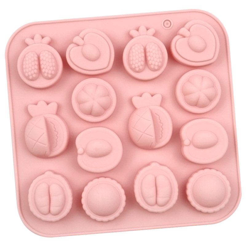 Vedini14 Cavity Of different fruit chocolate molds, mangosteen, durian, pineapple cake decoration molds JKB-3558 - Image 2