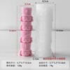 Vedini 3D Nutcracker Soldier Christmas Candle Silicone Mould | Stacked Nutcracker Decorative Candle Mould | DIY Festive Candle Making JKB 3520 - Image 2