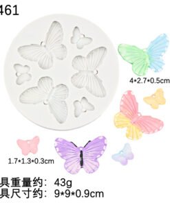 Alternative view of Vedini Large And Small Butterfly Silicone Mold JKB-3504