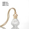10ml Crystal Ball Hanging Car Diffuser Bottle with Wooden Cap & Rope | Glass Aroma Perfume Bottle for Car & Home - Image 3