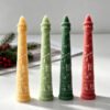 Santa Claus Christmas Cone Candle Silicone Mould | 18 cm 3D Santa Decorative Candle Making Mould | Festive DIY Candle Mould JKB-3521 - Image 4