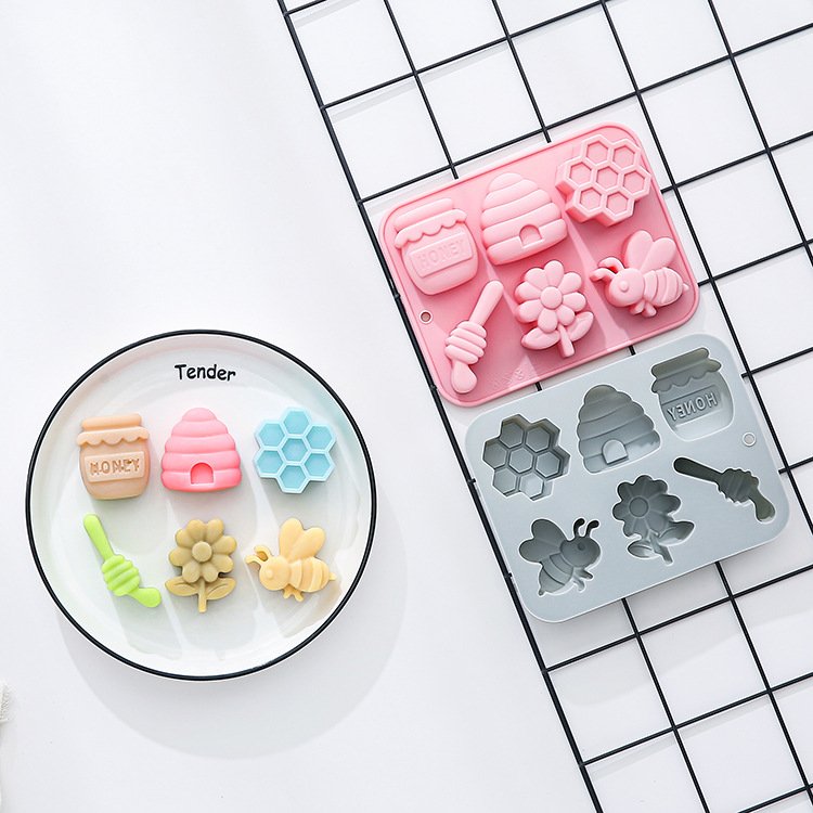 Vedini 6 Cavity Bee-Themed Silicone Mold JKB-3537 - Image 5