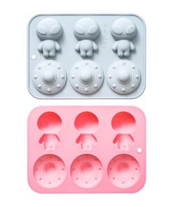 Alternative view of Vedini 6 Cavity Alien Spaceship-Shaped Silicone Mold JKB-3550