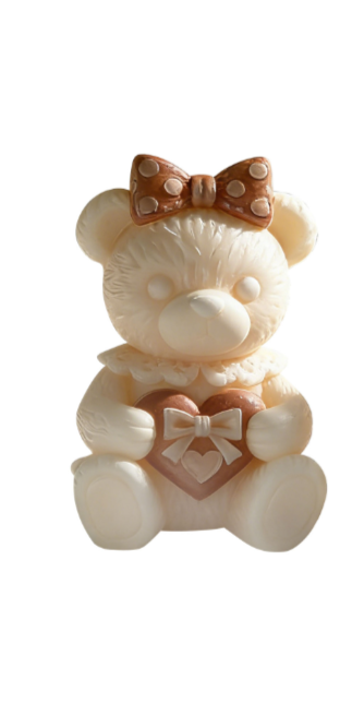 Vedini Bow Teady With Heart Silicon Mold JKB-3516 - Image 3