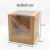 White Packaging Box with Clear Window - 8x8x8 cm By vedini (Pack of 10) - Image 2