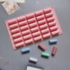 30 Cavity Cylinder Silicone Mould for Candle Making, Resin Art, Chocolate & Baking JKB-3607