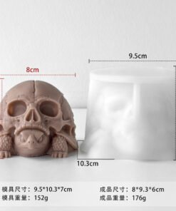 Alternative view of Vedini Halloween Skull Turtle Decoration Ornament Mold DIY Animal Skull Mold JKB-3656
