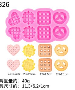 Alternative view of Vedini Cookie Shape Fondant Cake Silicone Mold Plaster Ornaments Baking Chocolate Glue Mold JKB-3618