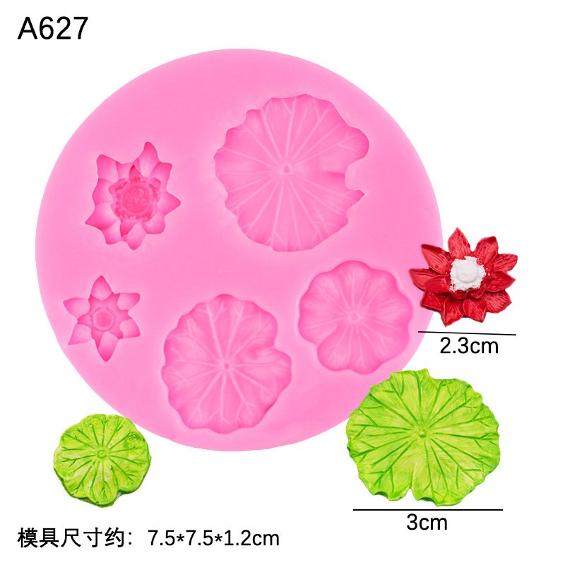 Vedini Lotus Leaf And Lotus Silicone Mold JKB-3607 - Image 4