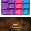 Vedini 8 Cavity Butterfly Princess Snowman Penguin Silicon Mold JKB-3631 - Image 4