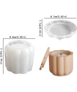 Alternative view of Vedini Concrete Lace-Edged Storage Cup Silicon Mold JKB-3660