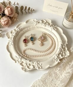 Vedini European-Style Vintage Lace Small Tray Mold Silicone Mold JKB-3614