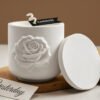 Vedini Rose Embossed Candle Cup Silicone Mold JKB-3616 - Image 3