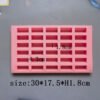 30 Cavity Cylinder Silicone Mould for Candle Making, Resin Art, Chocolate & Baking JKB-3607 - Image 2