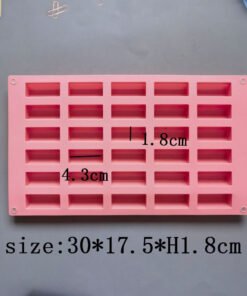 Alternative view of 30 Cavity Cylinder Silicone Mould for Candle Making, Resin Art, Chocolate & Baking JKB-3607
