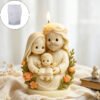 Vedini 3D Jesus Figurine Mary Christmas Candle Silicone Mold JKB-3606