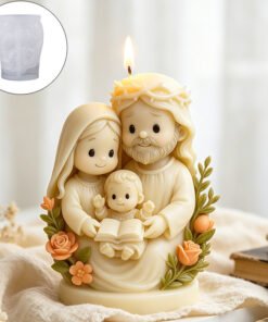 Vedini 3D Jesus Figurine Mary Christmas Candle Silicone Mold JKB-3606