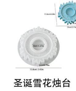 Alternative view of Vedini Christmas Snowflake Candle Holder Silicon Mold JKB-3646