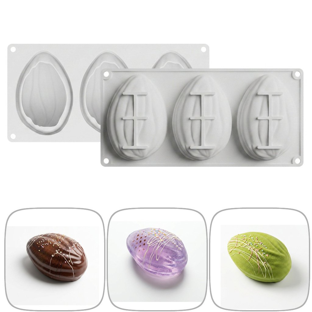 3-Cavity Almond / Cocoa Bean