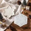 Vedini Embossed Pattern Christmas Snowflake Tray Silicone Mold JKB-3625 - Image 2