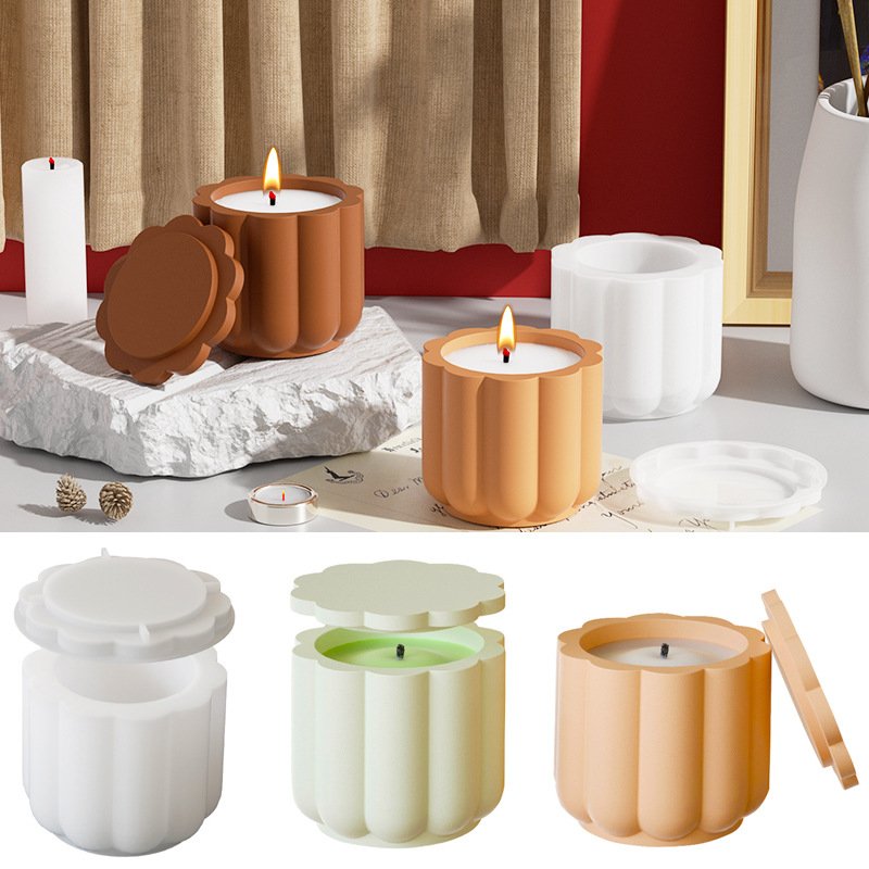 Vedini Concrete Lace-Edged Storage Cup Silicon Mold JKB-3660 - Image 5