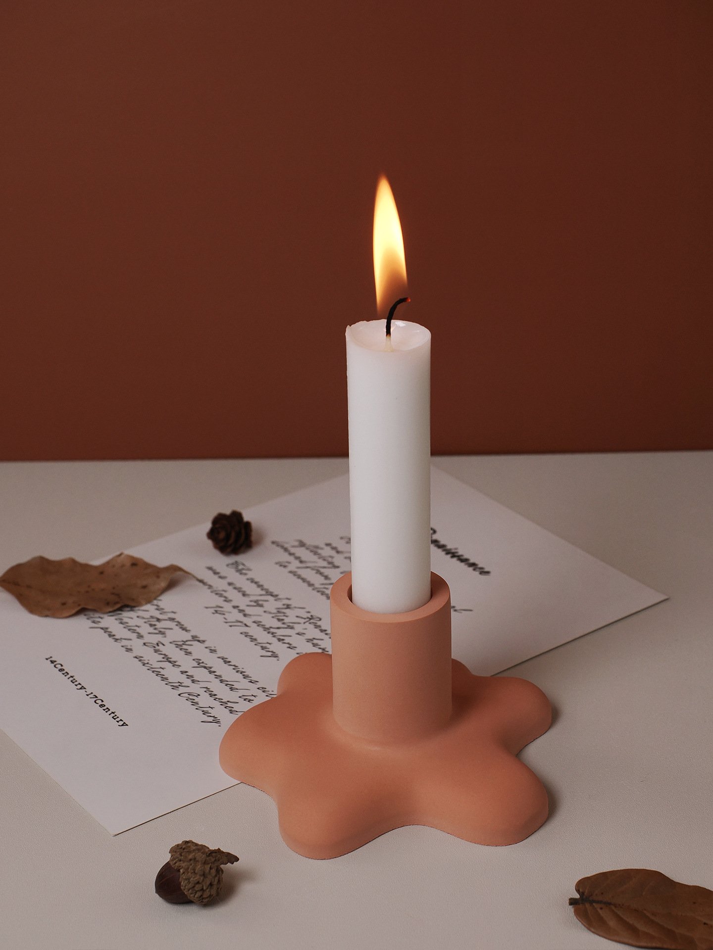 Vedini Concrete,Epoxy Resin Melting Flowing Water Drop Water Flow modeling candle Candlestick Mirror Silicone Mold JKB-3622 - Image 5