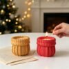 Vedini Christmas Twisted Knit Yarn Storage Jar Silicone Mold JKB-3626 - Image 4
