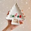 Vedini Embossed Pattern Christmas Tree-Shaped Tray Silicone Mold JKB-3624 - Image 3