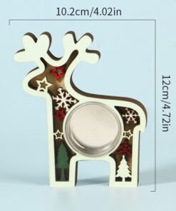 Alternative view of Vedini Christmas Reindeer Candle Holder Silicon Mold-JKB-3647