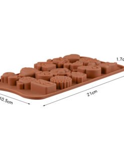 Alternative view of 15-Cavity Cute Mini Shapes Silicone Mold JKB-3591 – For Wax Melts, Soap, Resin & Chocolate