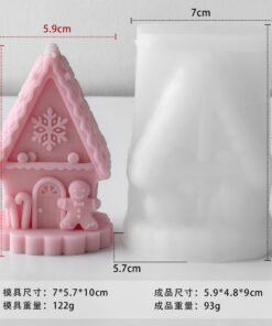 Alternative view of Vedini Gingerbread Man House Silicon Mold JKB-3642