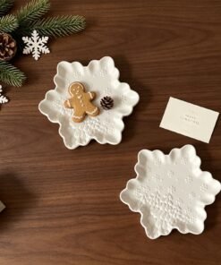 Vedini Embossed Pattern Christmas Snowflake Tray Silicone Mold JKB-3625