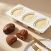 3 Cavity Almond Cocoa Bean Silicone Mould for Mousse Cake, Chocolate & Soap Making | Jindeal JKB-3630 - Image 4