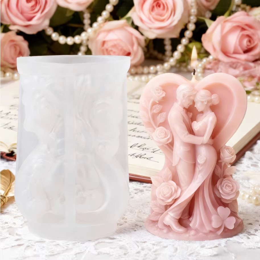 Vedini 3D Couple Embracing Silicone Mold JKB-3603 - Image 3