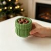 Vedini Christmas Twisted Knit Yarn Storage Jar Silicone Mold JKB-3626 - Image 3